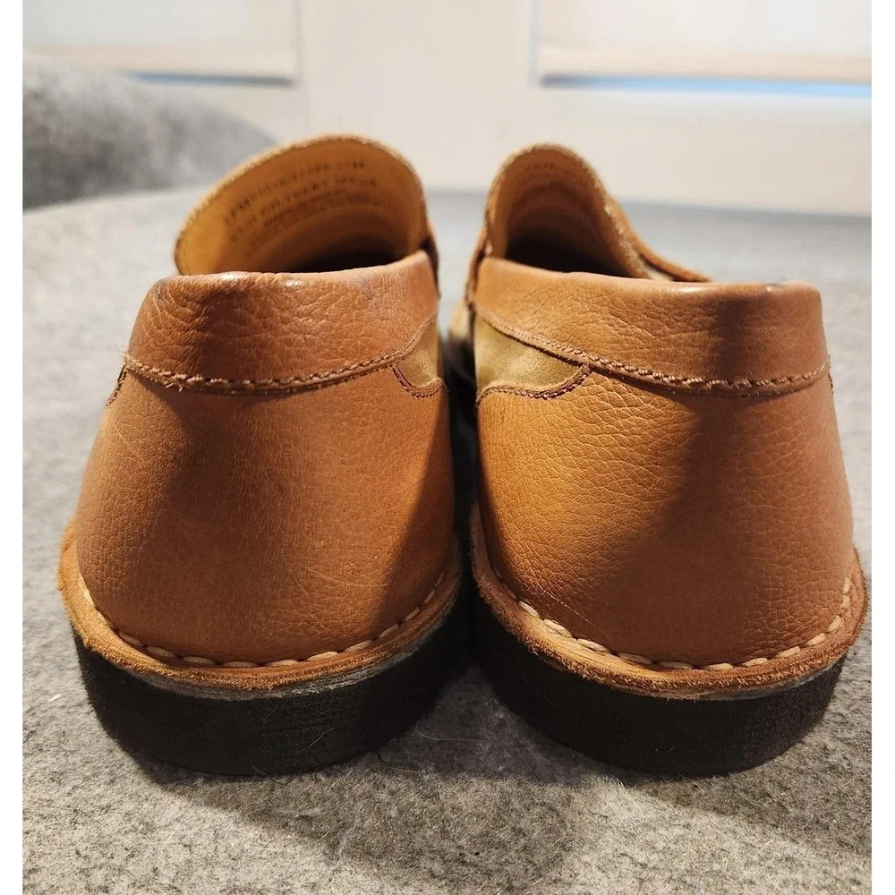Tommy Bahama Shoes Mens Size 13 Brown Leather Slip On Loafers Casual Comfort